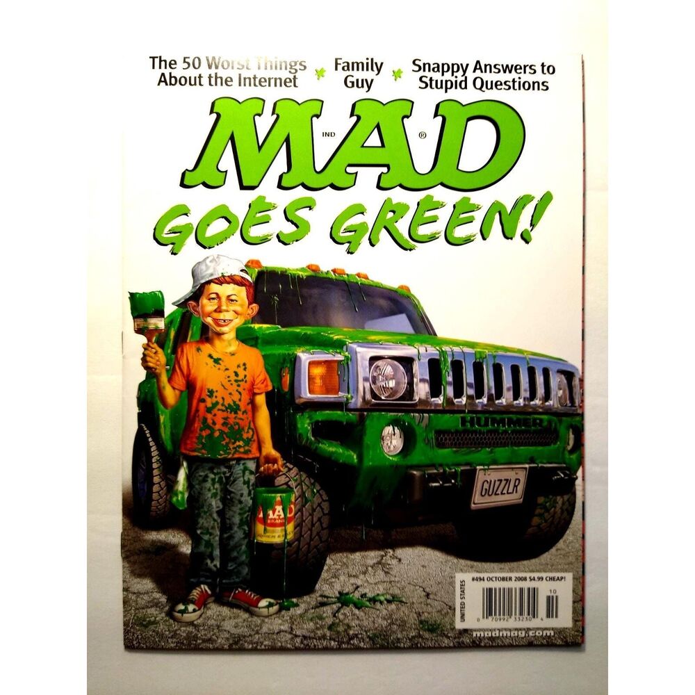 MAD Magazine Oct 2008 # 494 Family Guy Cartoon Parody Humor Spoof Martial Arts